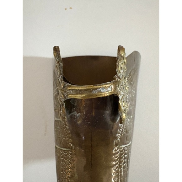 2  Brass Shoe Stirrups Conquistador Spanish Colonial Ornate Vintage* - Picture 10 of 12